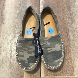 Splendid Laney‎ Espadrille Slip On Camouflage Flats Women's Size 6.5 NEW Shoes